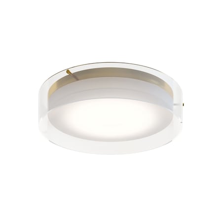 Afx Studio 12-in. LED Ceiling Flush Mount, Satin Brass STDF12LAJD1SB